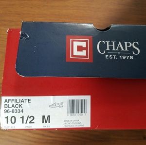 Chaps Men/'s Affiliate 96-8334 Tassel Dress Shoes Black Leather Slip-ons